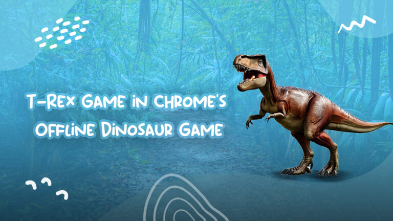 Google Chrome - Ever see the dino? Hit spacebar to play the T-Rex